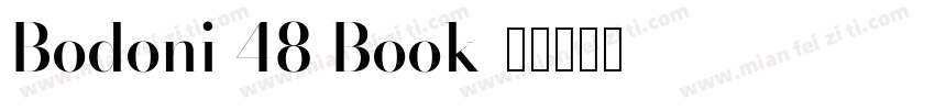 Bodoni 48 Book字体转换